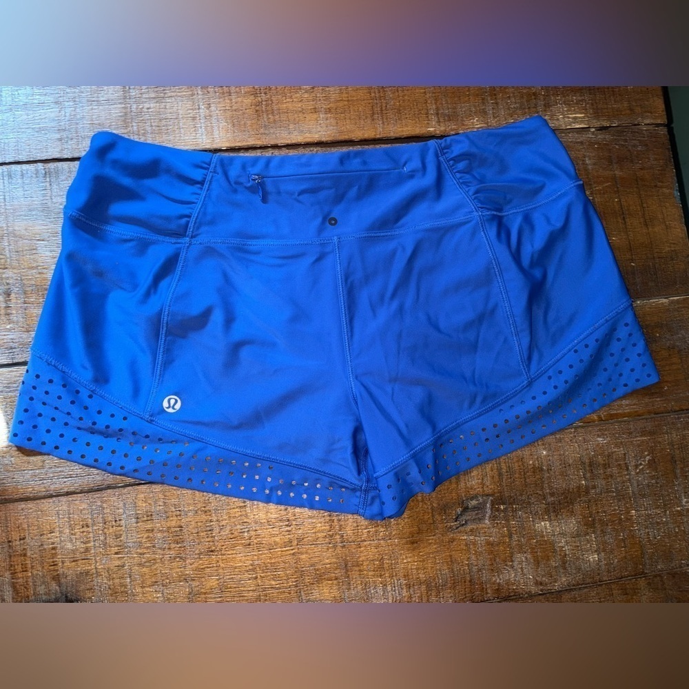 Lululemon Stride To Tide size 4 Running Short in Harbor Blue UPF 50+ - Picture 5 of 7